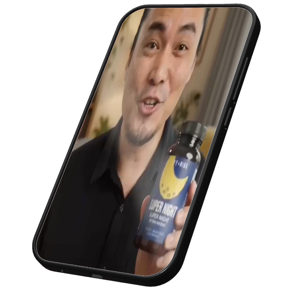 Goodnight UGC video shown inside a floating phone