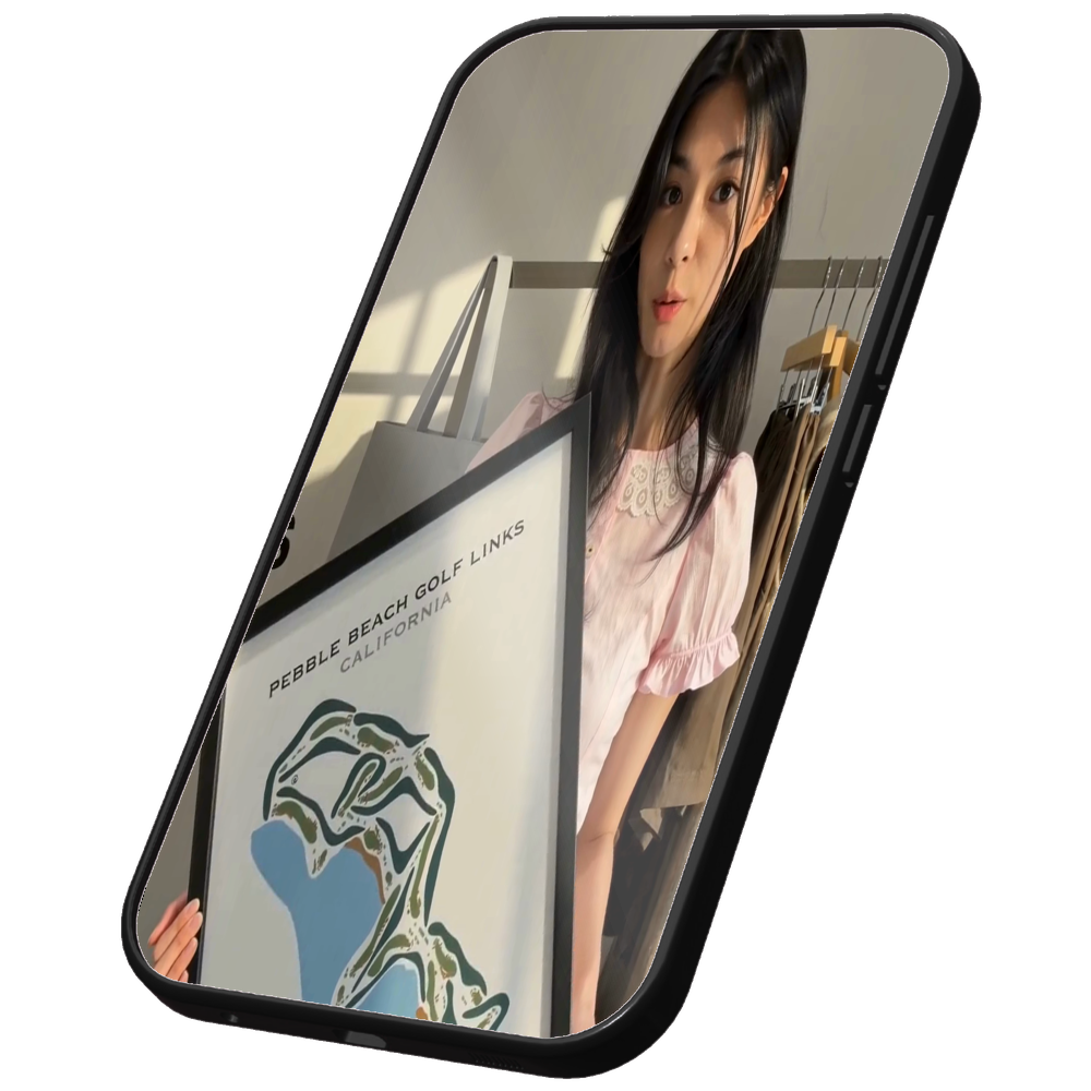UGC product video shown inside a floating phone